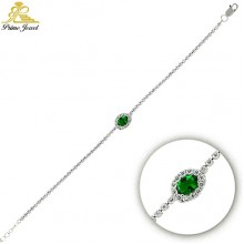  Gümüş Zirkon Taşlı Bilezik / Bileklik